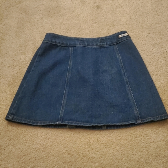 Brandy Melville Snap Front Jean Skirt - Picture 2 of 6